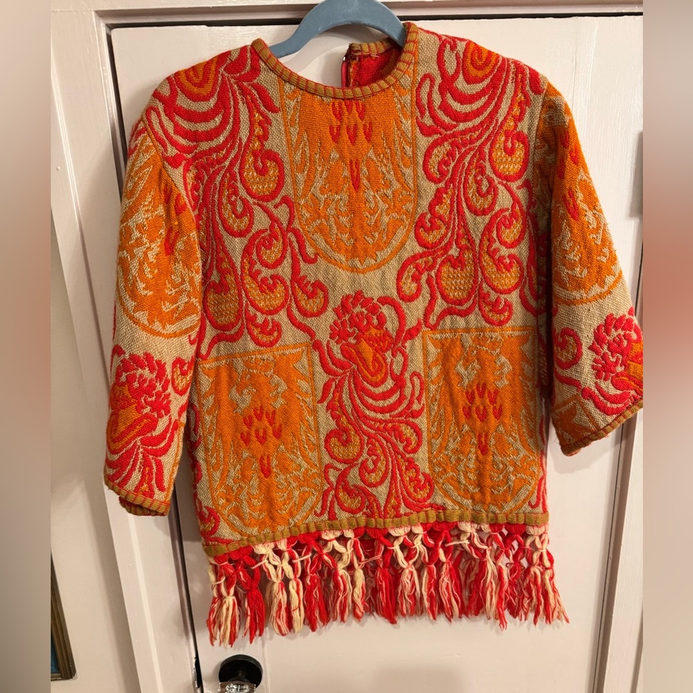 VINTAGE Jaquard Knit Blouse